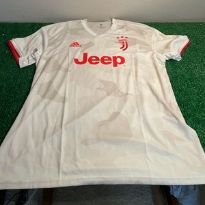 New Adidas Juventus FC Soccer Jersey White Camo